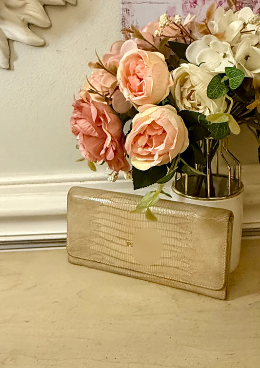 PreLoved Long Croc Wallet