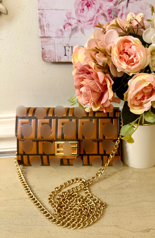 Leather Embossed Crossbody