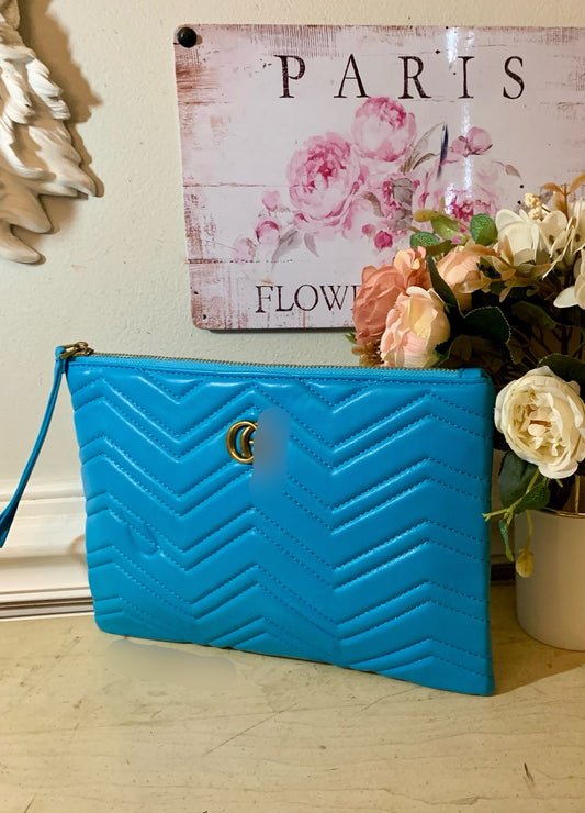 Chevron Wristlet