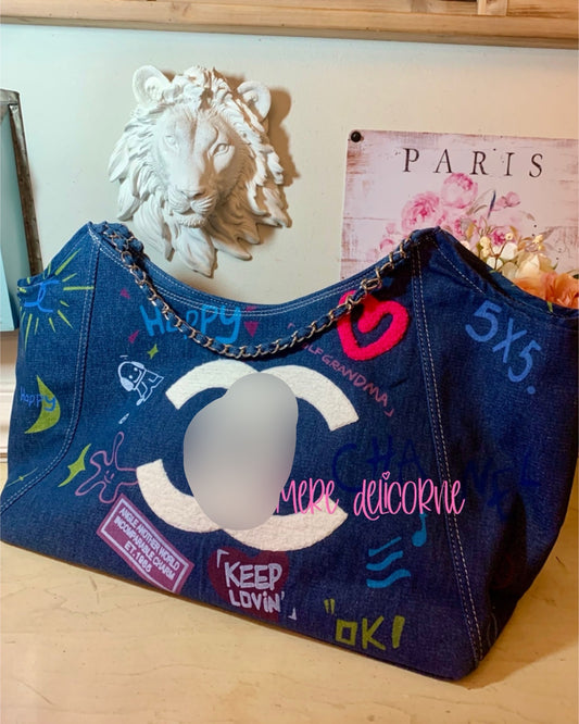 Large Denim Tote