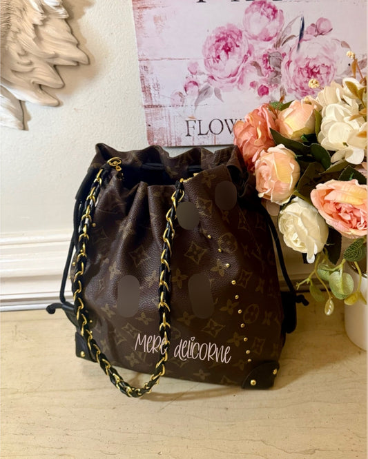 Brown Bucket Bag