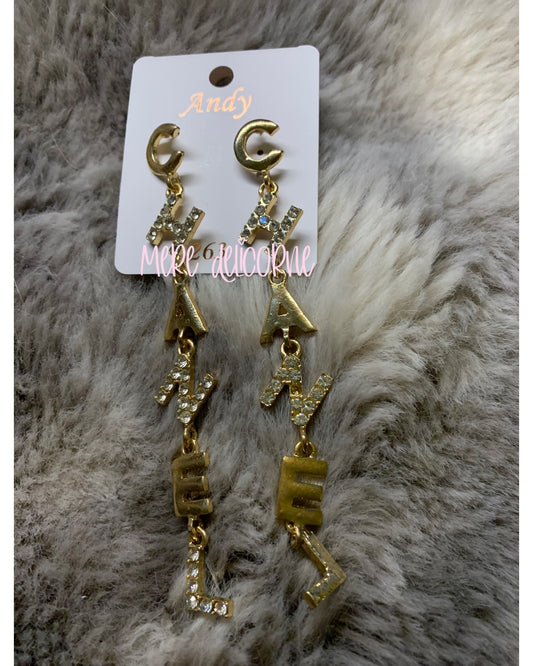 Gold Drop Earrings