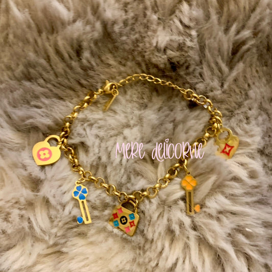 Rose Gold Charm Bracelet