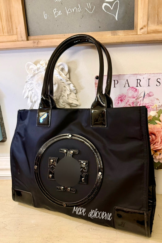 Large Canvas and Leather Tote